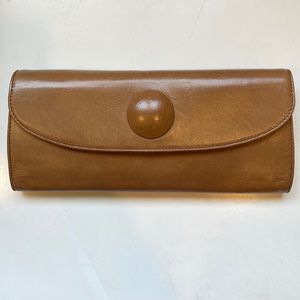 Hobo Light Brown Leather Clutch